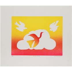 Mireille Kramer, Spring Cloud, Etching