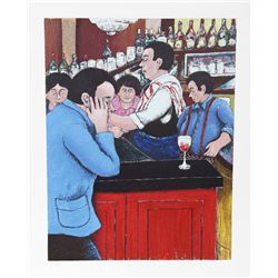 David Azuz, Solitude, Lithograph