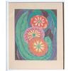 Image 1 : Janet Mustin, Zinnia Wheels, Serigraph