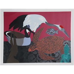 Hunt Slonem, Family, Serigraph