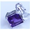 Image 1 : 5.00 TW AMETHYST PENDANT .925 STERLING SILVER