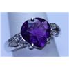 Image 1 : 25.00 CTW AMETHYST RING .925 STERLING SILVER