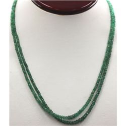 Emerald round 2 rows 18.15 ctw Necklace