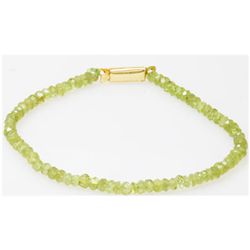 Natural Peridot Bracelet with clasp