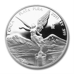 Mexico 1 Ounce Silver Libertad Proof 2011