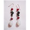 Image 1 : NATURAL 43.10 CTW RUBY, BLACKONEX, SEMIPRECIOUS EARRING