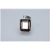 NATURAL 2G.45 CTW SMOKY TOPAZ TRILLION CUT PENDANT .925