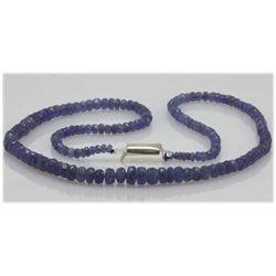 Natural 91.19ctw Tanzanite Graduated Necklace