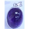 27.75 CTW AMETHYST PENDANT .925 STERLING SILVER