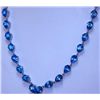 Image 1 : 117.0 CTW BLUE TOPAZ PEARSHAPE NECKLACE .925 STERLING S