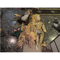 HUGE LOT OF MISC F/X RUBBLE WITH SUITS, PUPPETS, PROPS, APPLIANCES, ETC