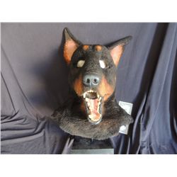 SPRUNG SCREEN USED HERO DOBERMAN PINSCHER DOG MASK MASCOT 