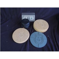 BATMAN RETURNS BABYLON 5 LOT OF 4 FIGURE BASES