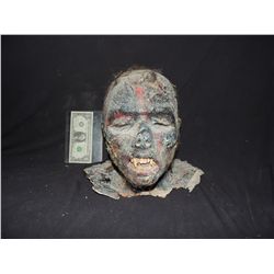 BURNED VAMPIRE DEMON HEAD SOLID AND DURABLE EXCELLENT HAUNT OR INDY FILM PROP