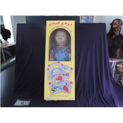 CHILD'S PLAY 1 GOOD GUYS CHUCKY DOLL BOX SCREEN USED ORIGINAL WITH WINDOW & PLASTIC INSERT RARE