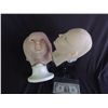 Image 2 : ANIMATRONIC PUPPET UNUSED SILICONE PAINTED HEAD SKINS LOT OF 2 LARGE DOLL SIZE UNKNOWN PRODUCTION