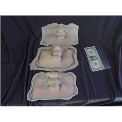 ONE TREE HILL SILICONE FAT FACE FACIAL APPLIANCE LOT OF 3 UNUSED