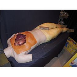 HOUSE M.D. OPEN HEART SURGERY FEMALE BODY SCREEN USED POLY FOAM IN BODY SOCK WITH SILICONE SKIN