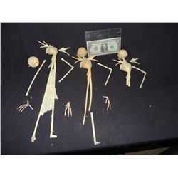 THE NIGHTMARE BEFORE CHRISTMAS JACK SKELLINGTON MAQUETTES PRODUCTION STUDIO MADE CASTINGS LOT OF 3