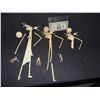 Image 1 : THE NIGHTMARE BEFORE CHRISTMAS JACK SKELLINGTON MAQUETTES PRODUCTION STUDIO MADE CASTINGS LOT OF 3
