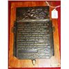 Image 3 : Propaganda Italian Mussolini WW II Bronze Placard