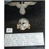 Image 1 : WW II Waffen SS Officer's Skull & Eagle Pre 1936