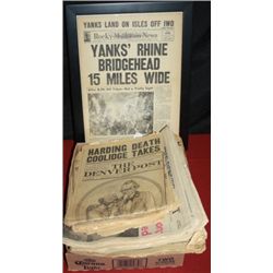 WW II Newspapers & Papers of Historical Interest