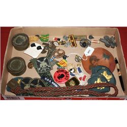 Box of Misc  Pins, Badges, Medals, Etc.