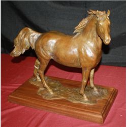 Bronze Sculpture Stallion by Pat Kennedy
