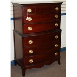 Mahogany Chest on Chest High Boy Dresser