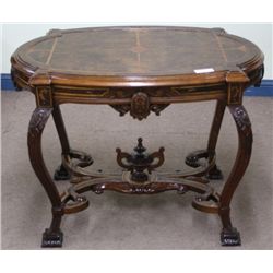 Walnut Inlaid Lamp Table