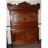 Image 2 : Victorian Walnut 3pc Marble Top Bed Set