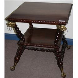 Mahogany Barley Twist Lamp Table