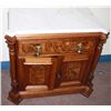 Image 3 : Walnut Victorian Marbletop Commode