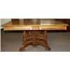 Image 1 : Oak Spoon Carved Eastlake Dining Table