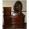 Image 2 : Walnut Dresser with Mirror