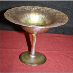Tiffany Gold Aurene Favrile compote