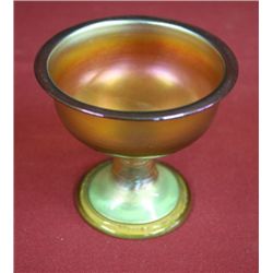 Tiffany Aurene Favrile Compote, 3 1/2 in H, Signed