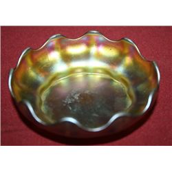 Tiffany Favrile Gold Aurene Bowl #1254