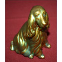 Zsolnay Figural Dog