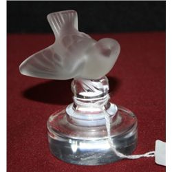 Art Glass Figural Bird Signed LaLique