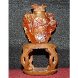 Carved Jade Snuff Bottle