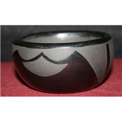 Black on Black Navajo Santa Clara Bowl