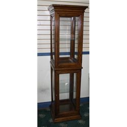 Contemporary Oak Curio Cabinet