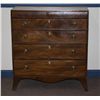 Image 1 : Early Walnut Dresser with Ivory Inlaid Escutcheons