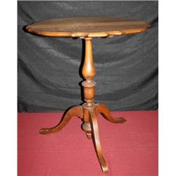 Walnut Tilt Top Parlor Table