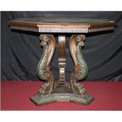 Walnut, Claw Foot Parlor Table