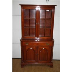 Cherry Step Back Cupboard by Willet Furniture
