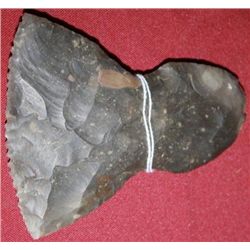 American Indian Flint Hatchet Head