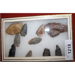 Frame of 11 pcs Arrow Heads and Points